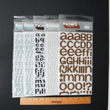 Multicolor 3D Alphabet Sticker Bundle
