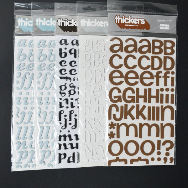 Multicolor 3D Alphabet Sticker Bundle