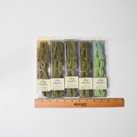 Green Chipboard Alphabet Sticker Bundle