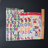 Colorful Chipboard Alphabet Sticker Bundle