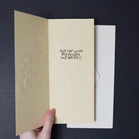 Vintage Hallmark Contemporary Cards Motorcycle Card + Envelope