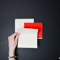 Red New Address Cards with Envelopes - Set of 10