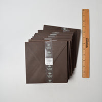 Paper Source Chocolate Brown 6" Square Envelopes - 7 Packs