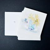 Glittery Poinsettia Christmas Cards with Envelopes - 13 Sets