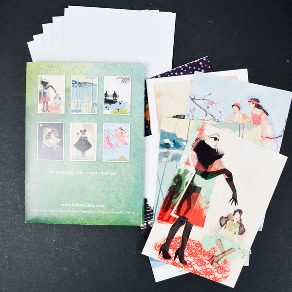 Illustrated Notecards with Envelopes - 6 Sets