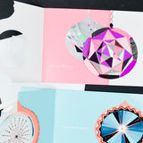 Geometric Christmas Ornament Cards with Envelopes - 2 Sets