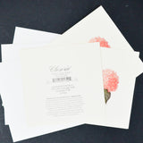 Illustrated Hydrangea Cards with Envelopes - 3 Sets