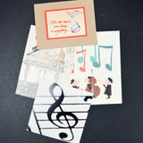 Music Themed Cards with Envelopes - 4 Sets