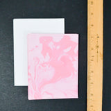 Pink Marbled Cards with Envelopes - 9 Sets