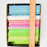 Assorted Blue, Green + Pink Envelopes in Box