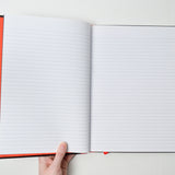 Black n' Red Hardcover Lined Notebook