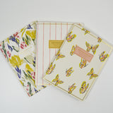 Foil + Paper Cover Lined Notebooks - Set of 3