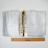 Clear Cover Mini Binder with Pouch + Folder Inserts