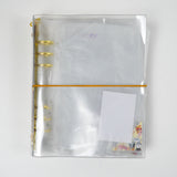 Clear Cover Mini Binder with Pouch + Folder Inserts