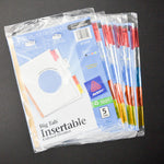 Blue Paper Big Tab Insertable Colored Dividers - 6 Packs