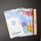 Blue Paper Big Tab Insertable Colored Dividers - 6 Packs
