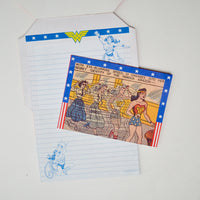 Wonder Woman Fold + Mail Stationery