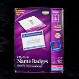 Clip Style Name Badges