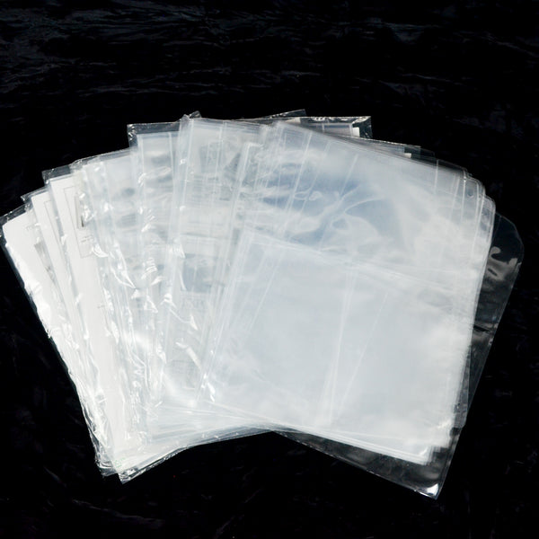 Clear Plastic Binder Inserts with 4 x 6" Photo Sleeves - 8+ Packs