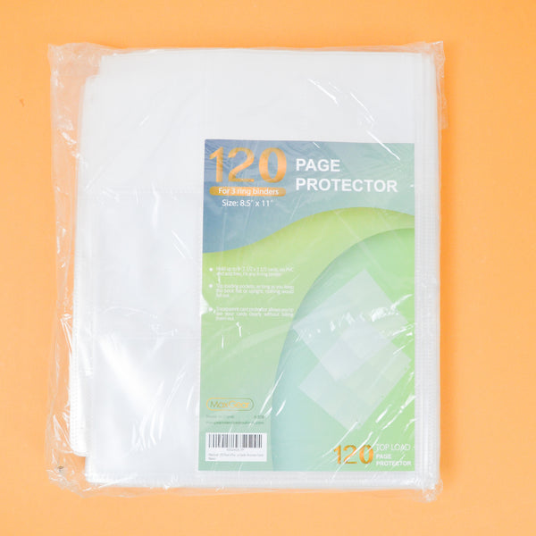 3-Ring Page Protectors for Trading Cards - 2.5" x 3.5" Pockets