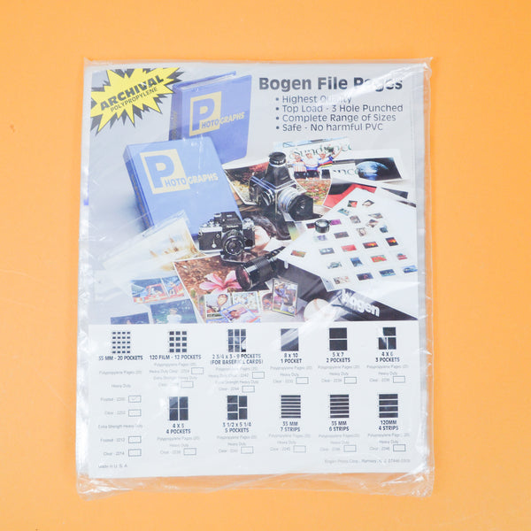 Bogen File Pages - 35mm Slide Pockets