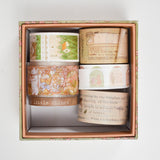 Tsuki Cottage Friends Washi Tape Set - 6 Rolls