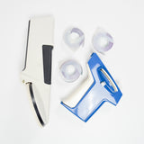 Two Embossing Label Makers with Purple Tape