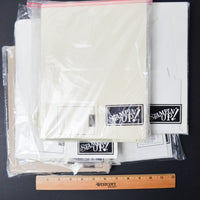 White, Cream + Off-White Cardstock Scraps + Sheets