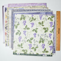 Purple Patterned Scrapbook Paper Bundle