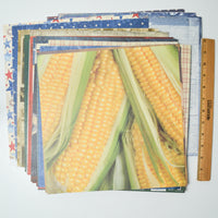 Patriotic Patterned Scrapbook Paper Bundle