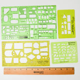 Drafting Stencils - Set of 4