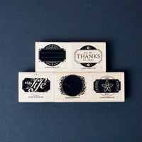 Card Stamps - Set of 5