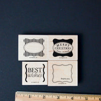 Card Stamps - Set of 4