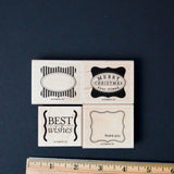 Card Stamps - Set of 4