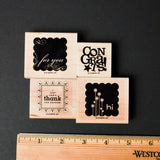 Card Stamps - Set of 4
