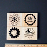 Card Stamps - Set of 4