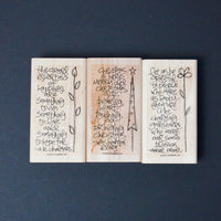 Quote Stamps - Set of 3