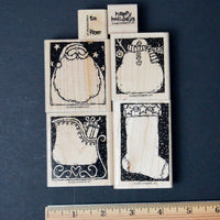 Stampin' Up! Holiday Woodcuts Rubber Stamp Set