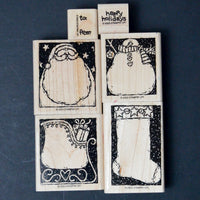 Stampin' Up! Holiday Woodcuts Rubber Stamp Set