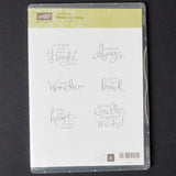 Stampin' Up! Whimsical Words Mountable Stamp Set