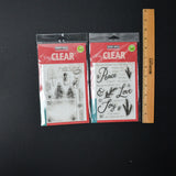 Hero Arts Poly Clear Christmas Stamp Sets - Bundle of 2