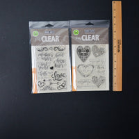 Hero Arts PolyClear Valentine Stamp Sets - Bundle of 2
