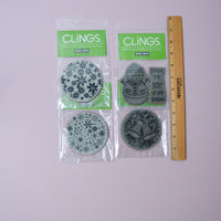 Hero Arts Clings Winter + Holiday Large Cling Stamps - Bundle of 4
