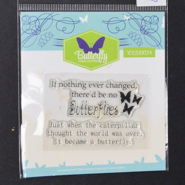 Butterfly Clear Acrylic Stamps