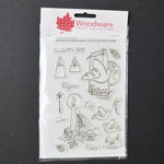 Woodware Craft Collection Peace on Earth Stamps