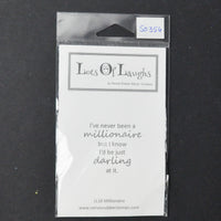 Lots of Laughs Millionaire Rubber Stamp