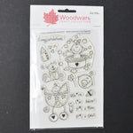 Woodware Craft Collection New Baby Clear Acrylic Stamps
