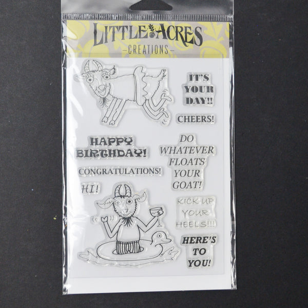 Party Goats Clear Acrylic Stamps