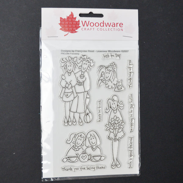 Woodware Craft Collection Friendship Clear Acrylic Stamps