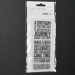 Kaiser Craft Birthday Clear Acrylic Stamps